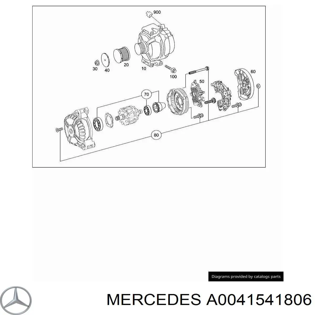 A0041541806 Mercedes Реле-регулятор (напруги)