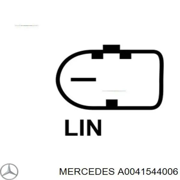 Купити A0041544006 Mercedes Реле регулятор напруги генератора