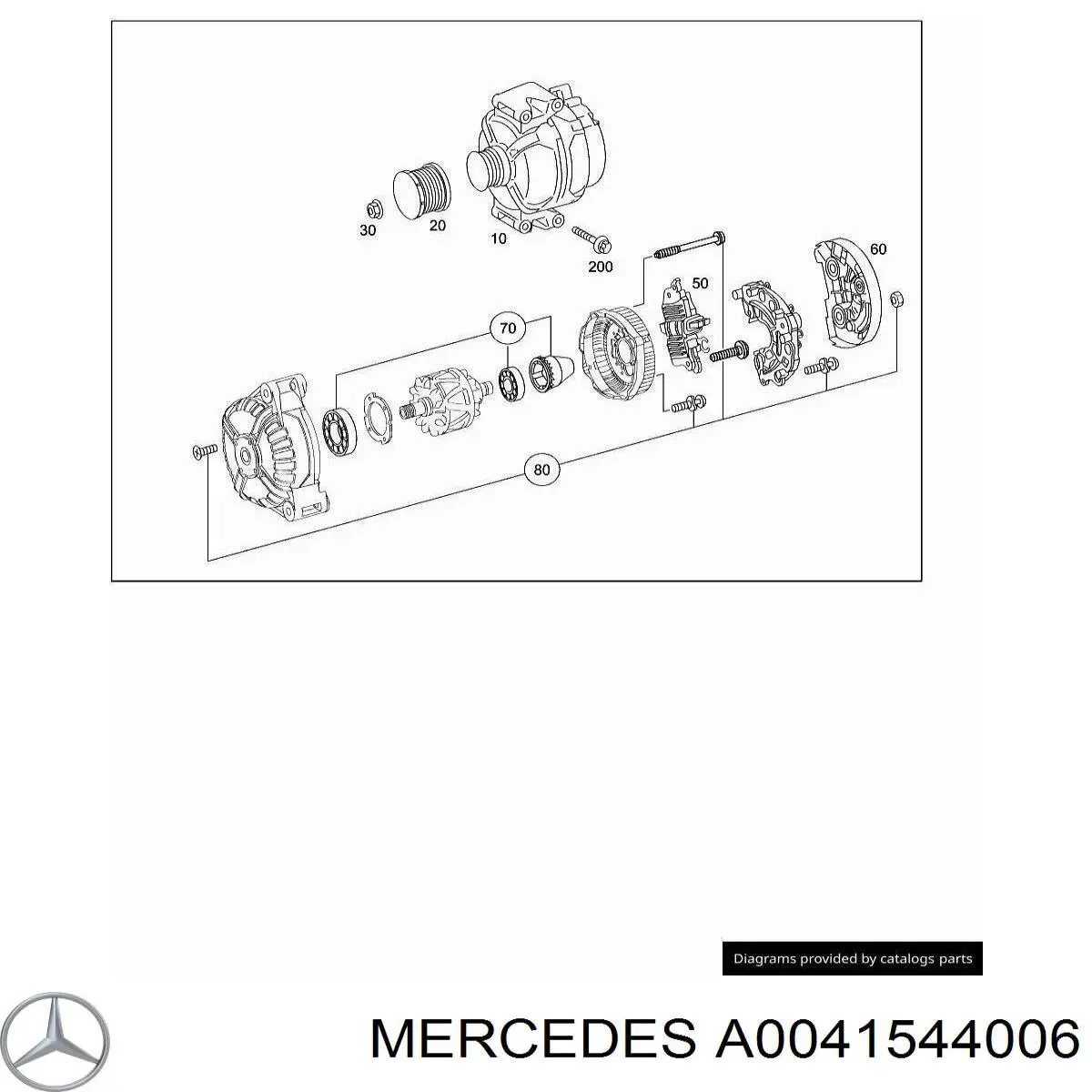 Реле зарядки генератора Mercedes A0041544006 ціна, від 22.45 USD