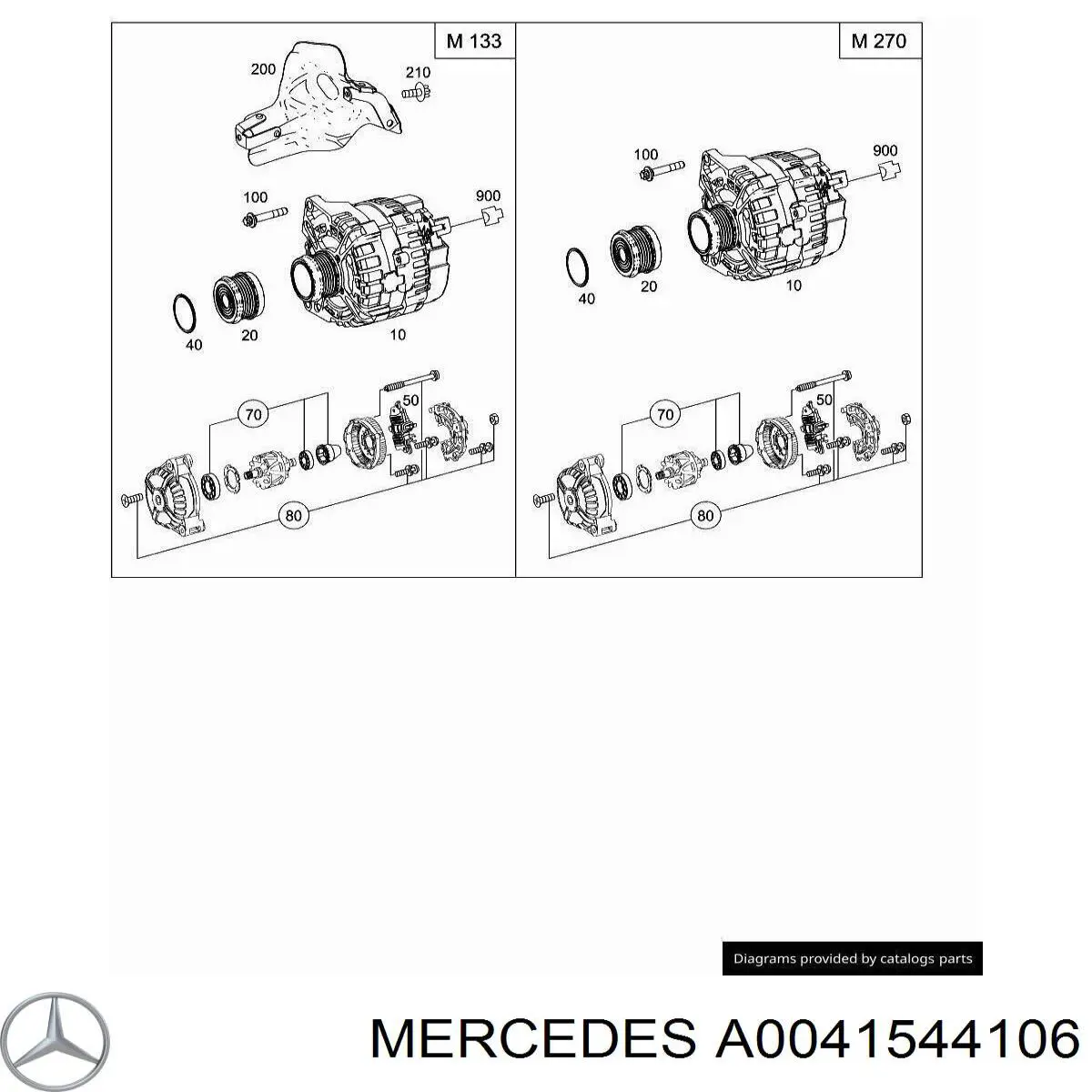 Реле зарядки генератора Mercedes A0041544106 ціна, від 22.57 USD