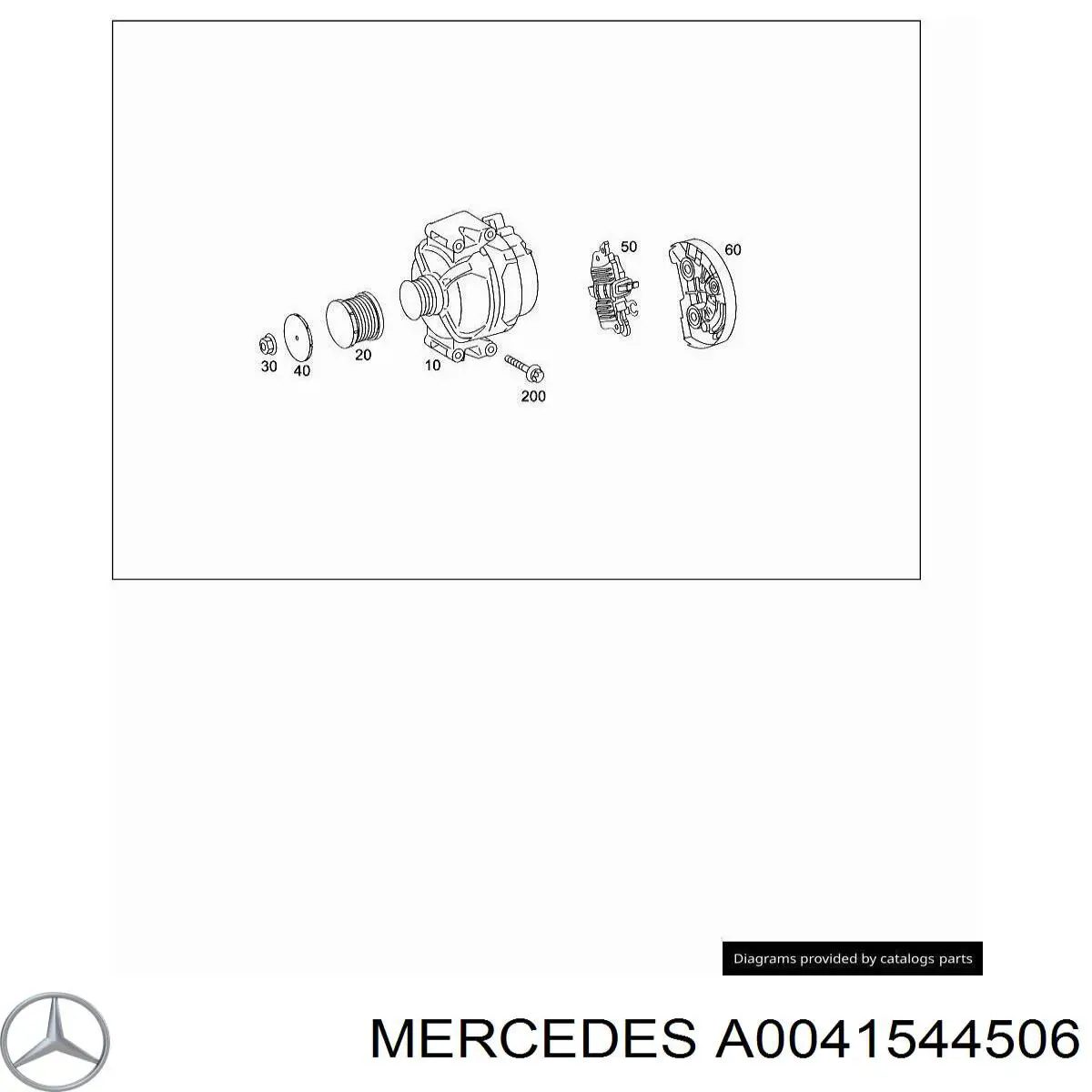 A0041544506 Mercedes Реле-регулятор (напруги)