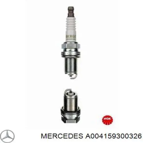 Свічки автомобільні Mercedes A004159300326 ціна, від 7.40 USD