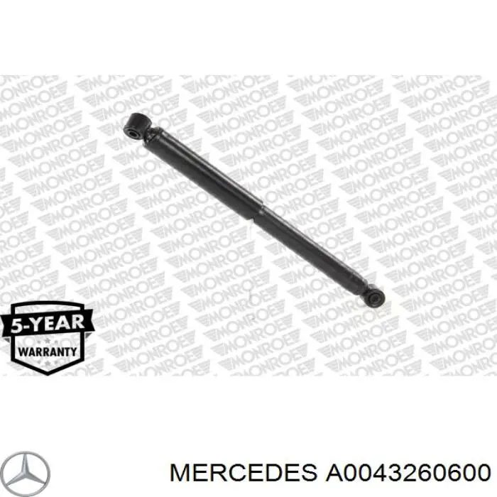 A0043260600 Mercedes амортизатор задній