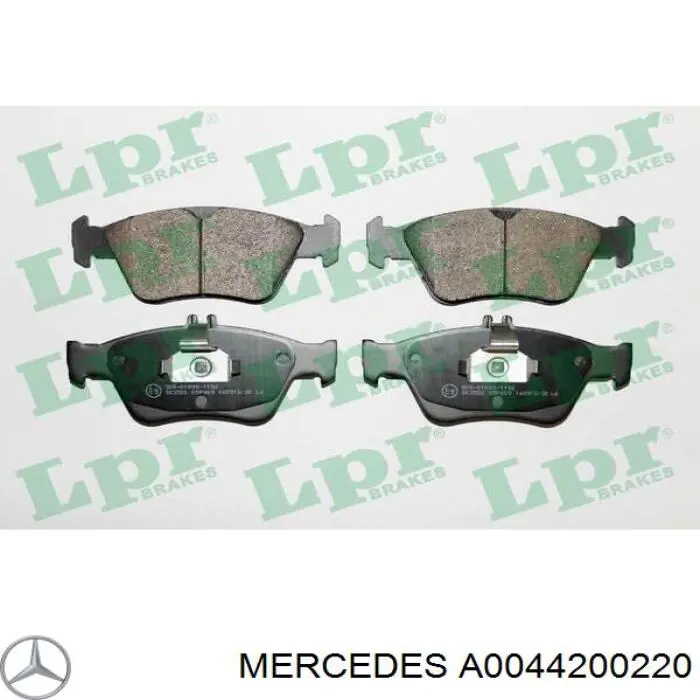 Купити A0044200220 Mercedes Колодки гальмівні передні, дискові
