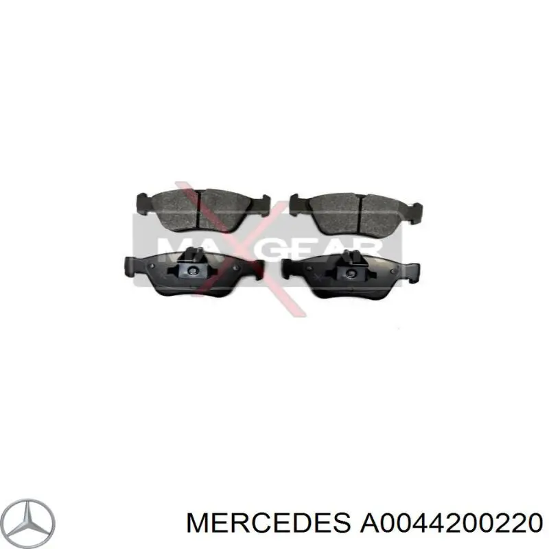 Тормозні колодки Mercedes A0044200220