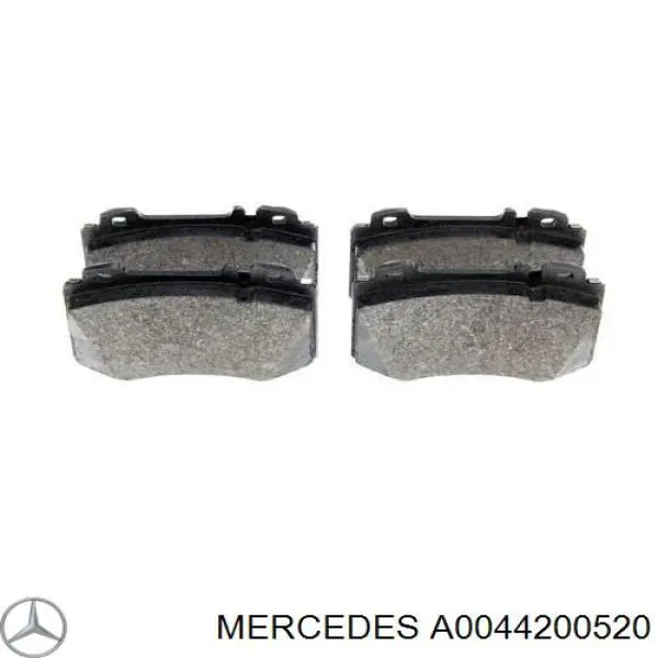 Купити A0044200520 Mercedes Колодки гальмівні передні, дискові