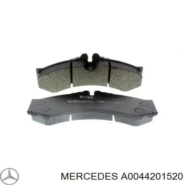 Купити A0044201520 Mercedes Колодки гальмівні передні, дискові