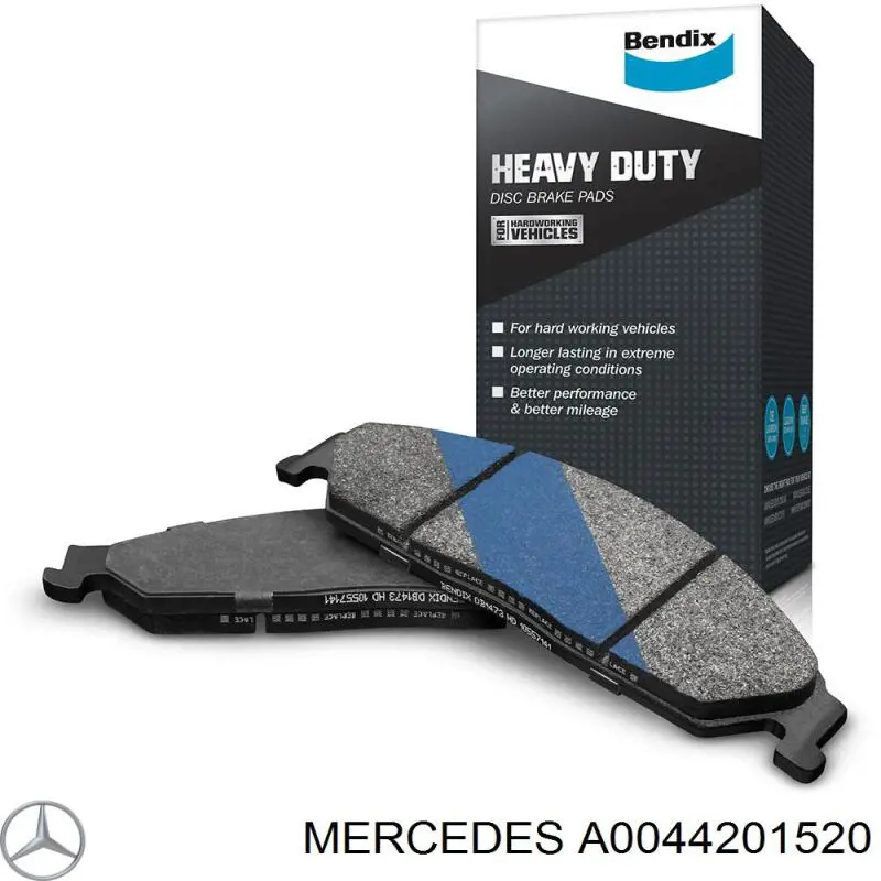 Передні тормозні колодки A0044201520 Mercedes
