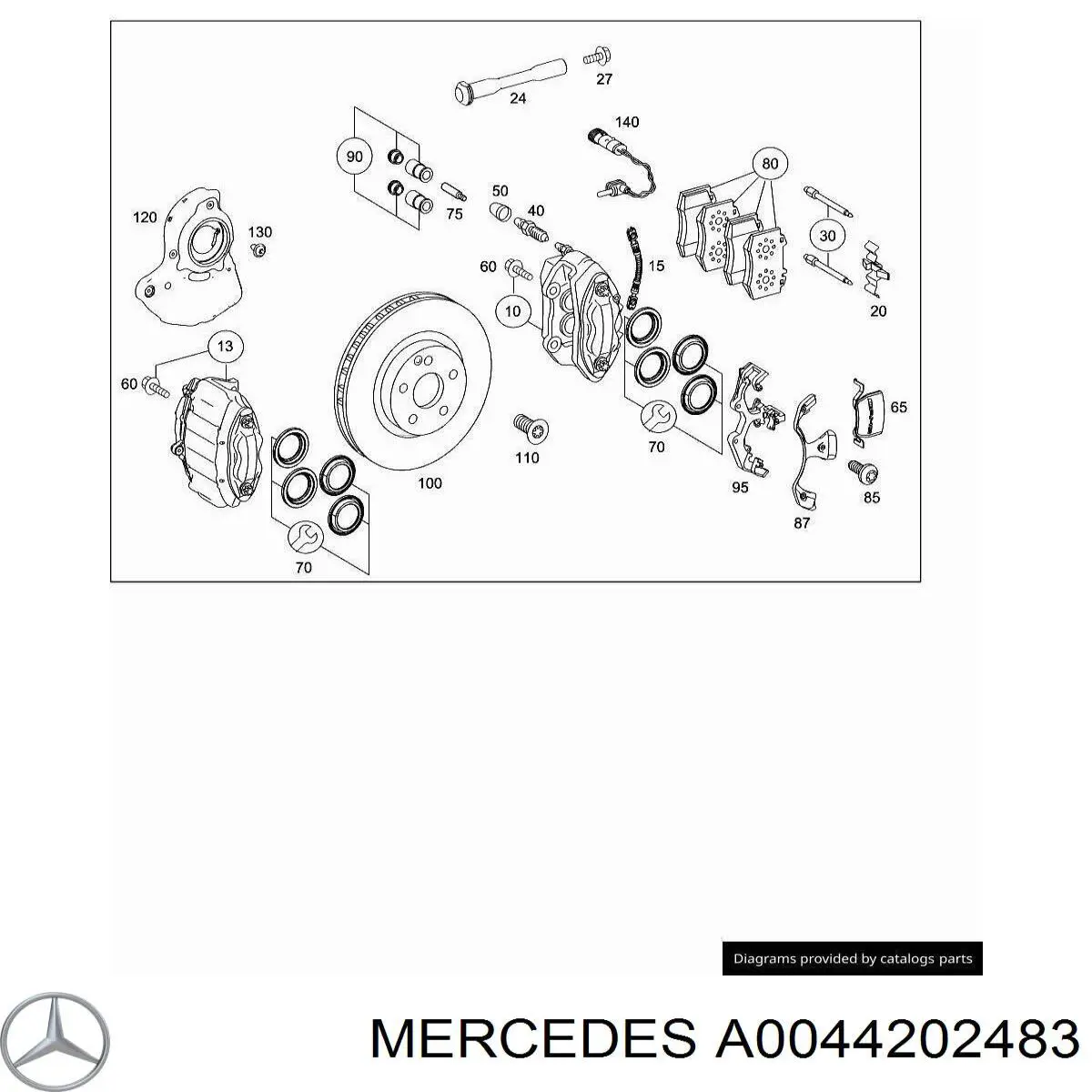  Mercedes A0044202483 ціна, від 181.03 USD
