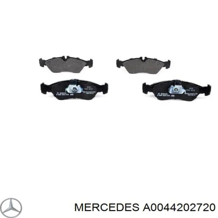 Задні гальмівні колодки Mercedes A0044202720 ціна, від 25.65 USD