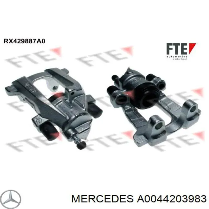 Супорт задній лівий A0044203983 Mercedes