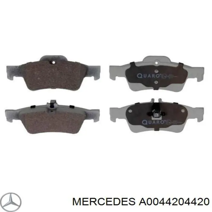 Купити A0044204420 Mercedes Задні колодки