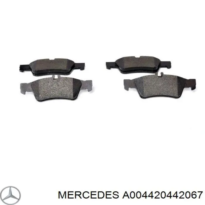 Задні гальмівні колодки A004420442067 Mercedes