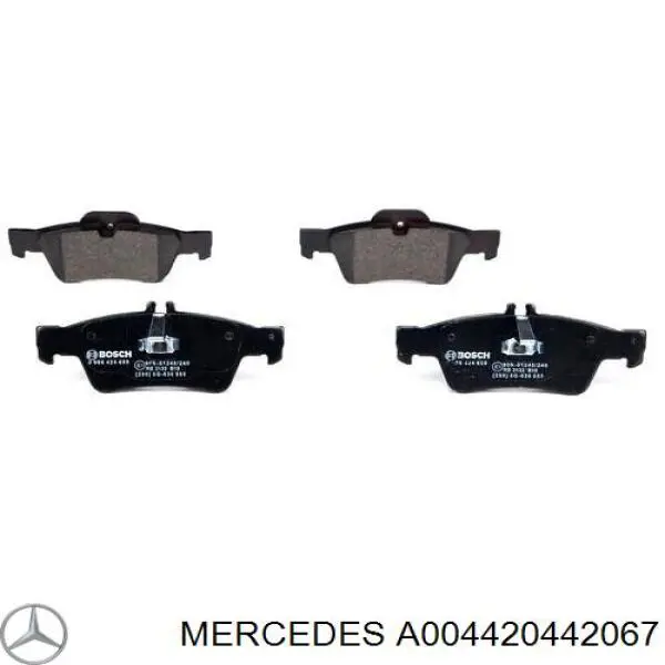 Купити A004420442067 Mercedes Задні колодки
