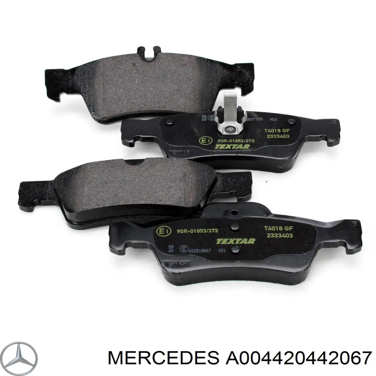 Задні дискові колодки Mercedes A004420442067