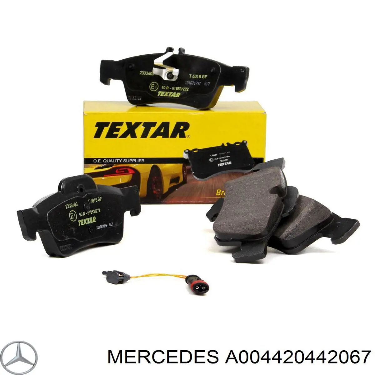 A004420442067 Mercedes Колодки гальмівні задні, дискові