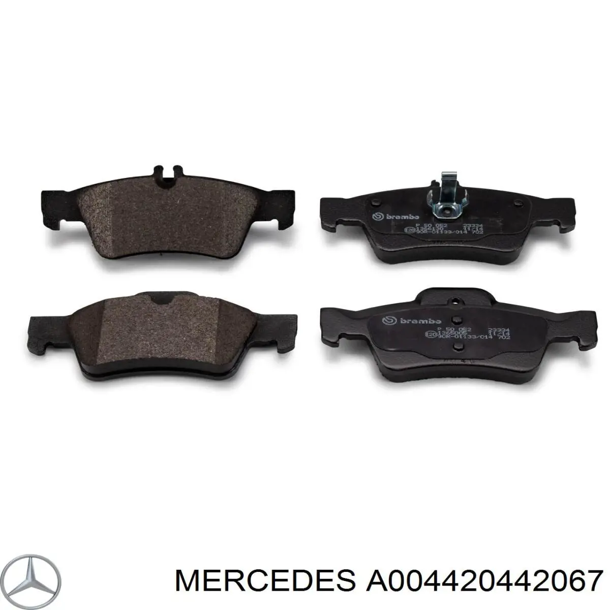 Задні гальмівні колодки A004420442067 Mercedes