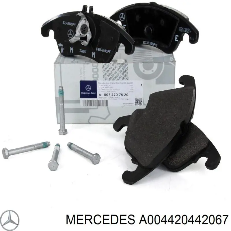 Задні гальмівні колодки Mercedes A004420442067 ціна, від 30.62 USD