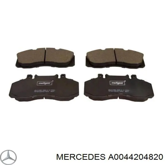 Колодки гальмові задні, дискові A0044204820 Mercedes