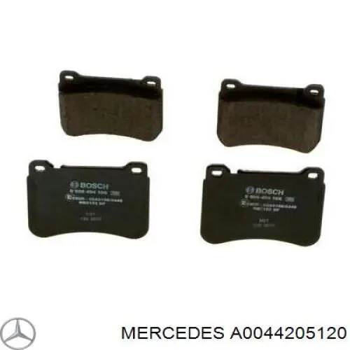 A0044205120 Mercedes колодки гальмівні передні, дискові