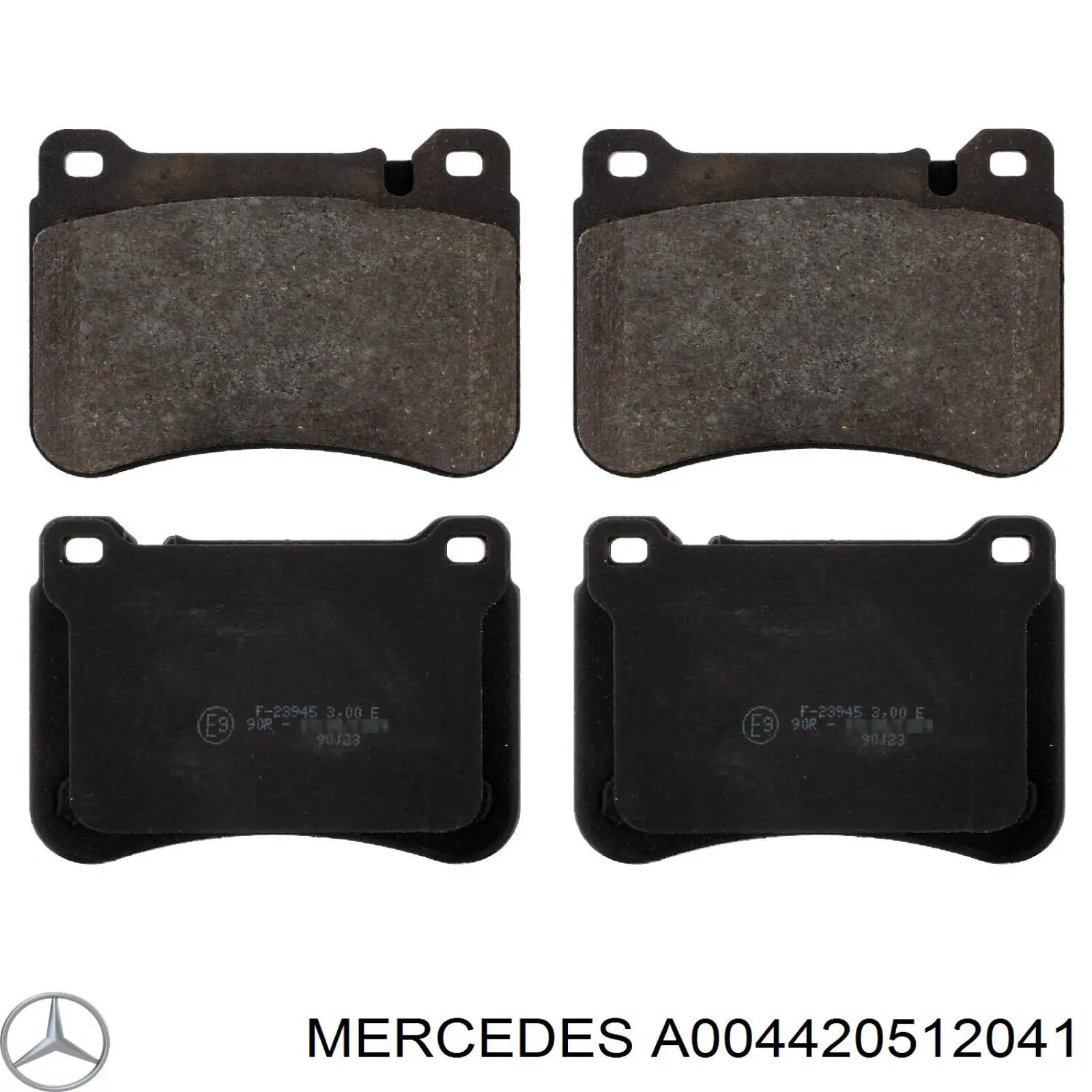 Гальмівні колодки Mercedes A004420512041 ціна, від 36.87 USD