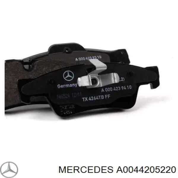 Задні гальмівні колодки Mercedes A0044205220 ціна, від 38.89 USD