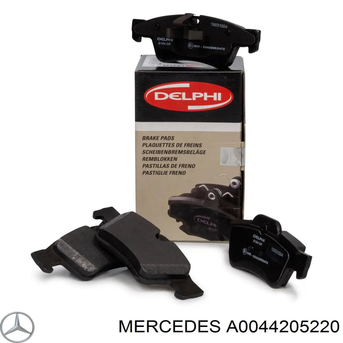 Задні гальмівні колодки A0044205220 Mercedes