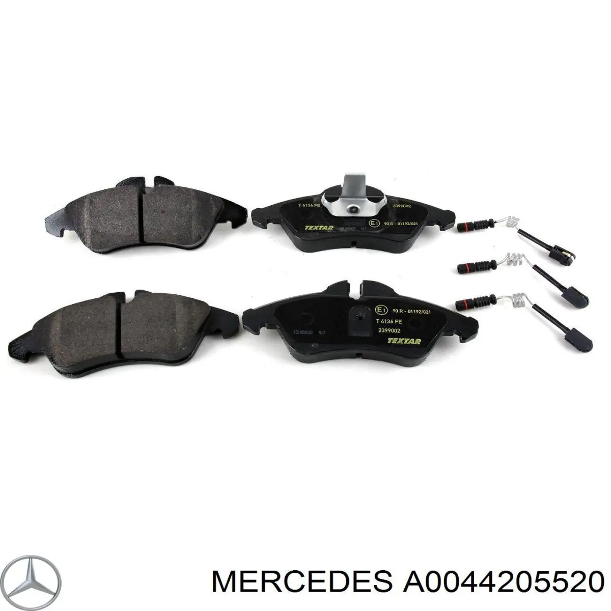 Передні тормозні колодки A0044205520 Mercedes