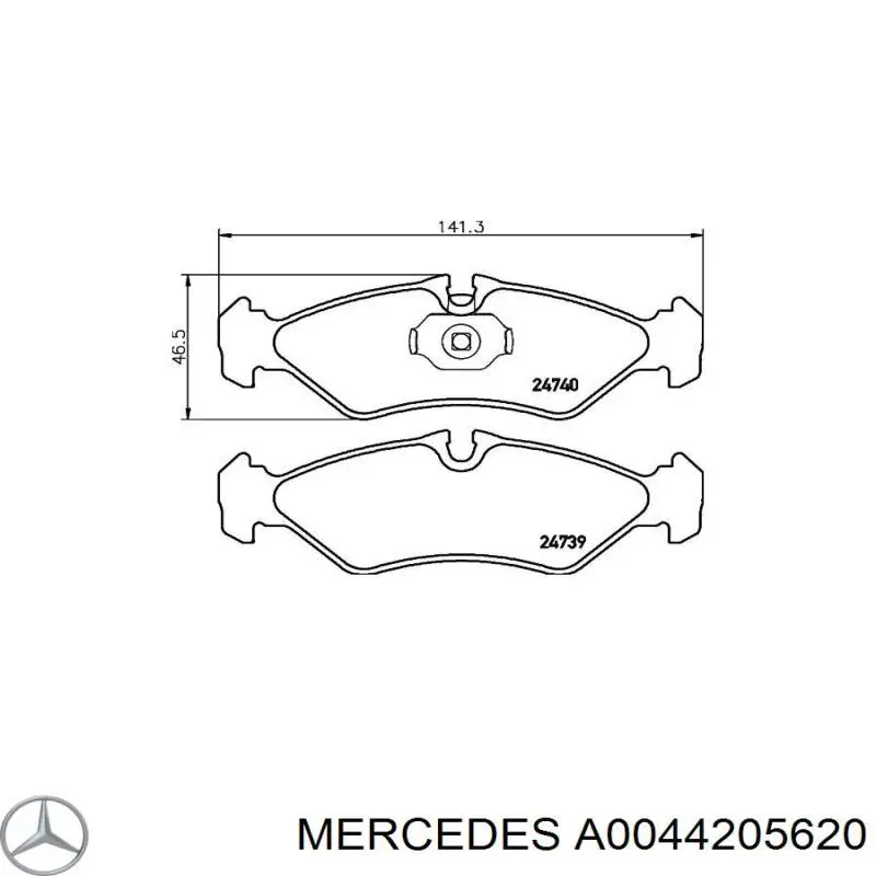 Купити A0044205620 Mercedes Задні колодки