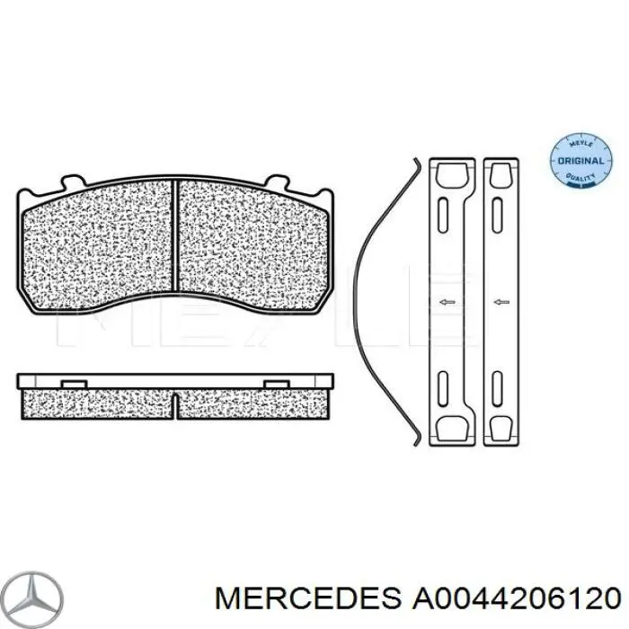 A0044206120 Mercedes Передні гальмівні колодки