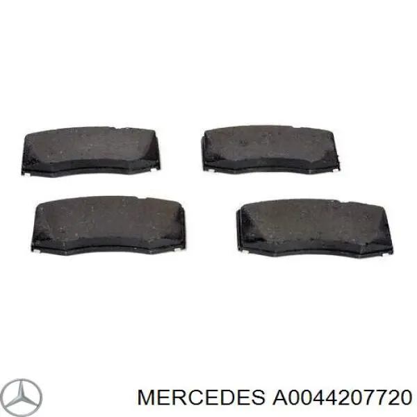 Колодки гальмівні передні, дискові A0044207720 Mercedes