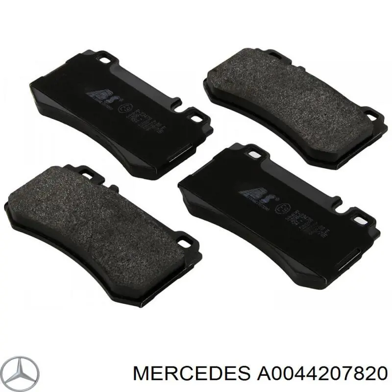 Колодки гальмові задні, дискові A0044207820 Mercedes