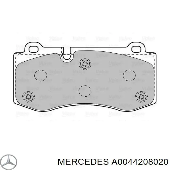 A0044208020 Mercedes Передні гальмівні колодки