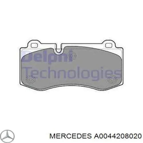 Гальмівні колодки Mercedes A0044208020 ціна, від 46.76 USD