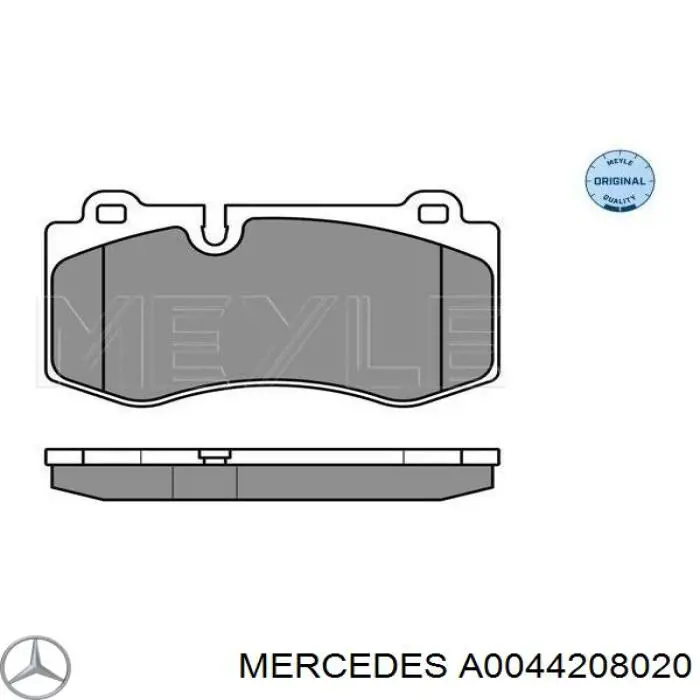 Передні тормозні колодки A0044208020 Mercedes