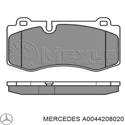 Гальмівні колодки Mercedes A0044208020 ціна, від 46.76 USD