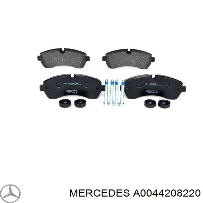 Купити A0044208220 Mercedes Колодки гальмівні передні, дискові