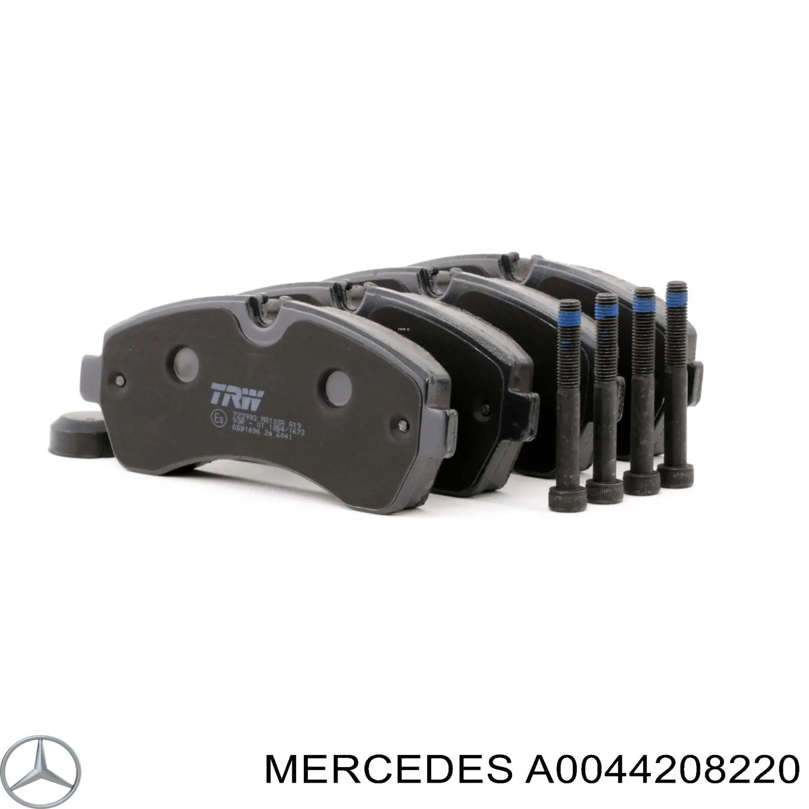 A0044208220 Mercedes колодки гальмівні передні, дискові