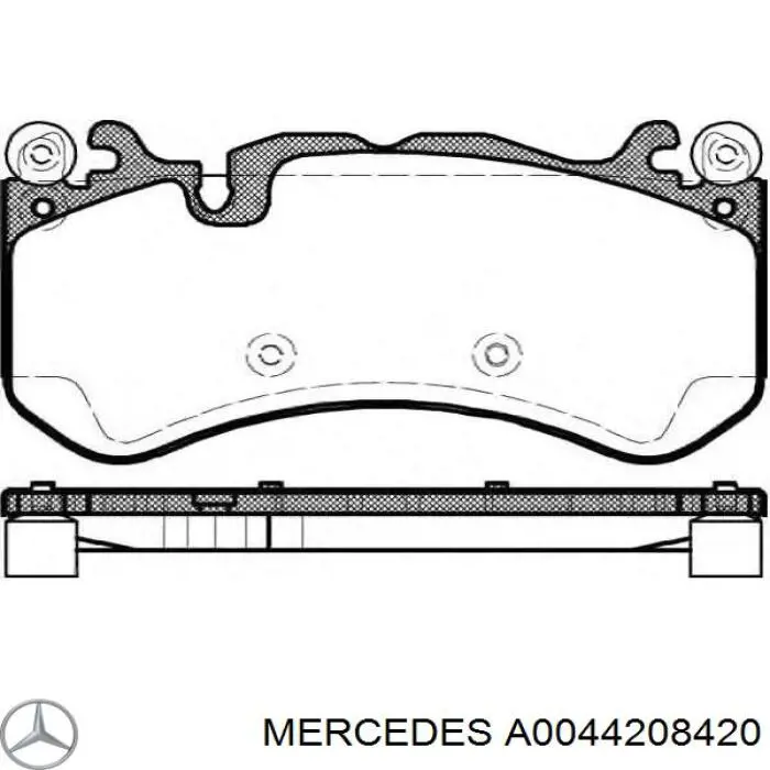 Передні тормозні колодки A0044208420 Mercedes