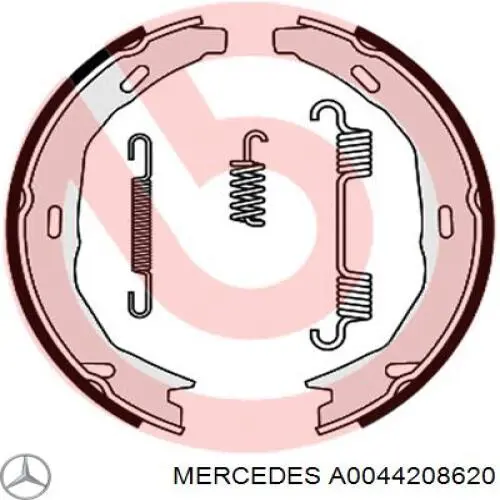 Купити A0044208620 Mercedes Гальмівні колодки гальма стоянки