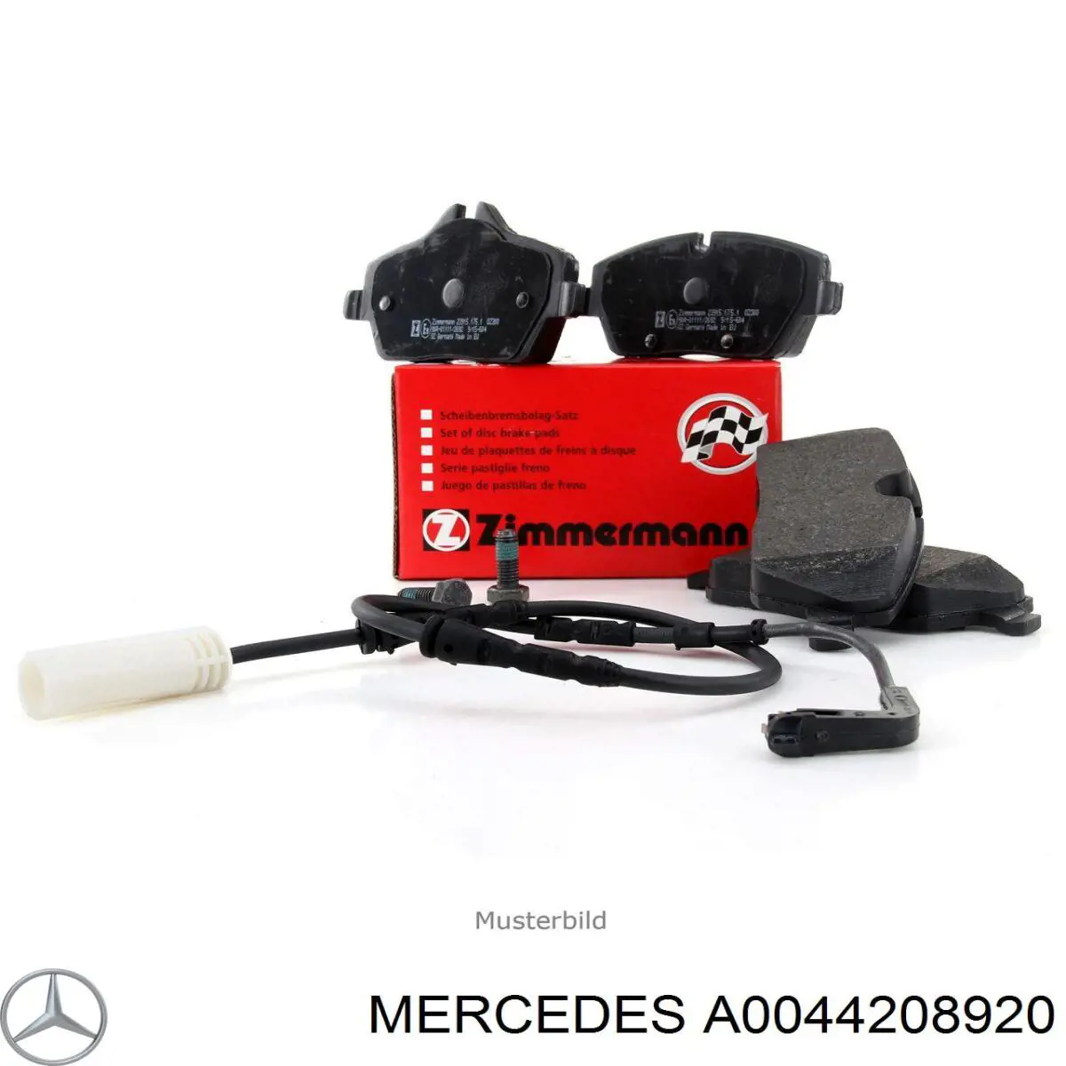 Передні тормозні колодки A0044208920 Mercedes