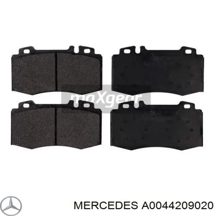 Гальмівні колодки Mercedes A0044209020 ціна, від 38.55 USD