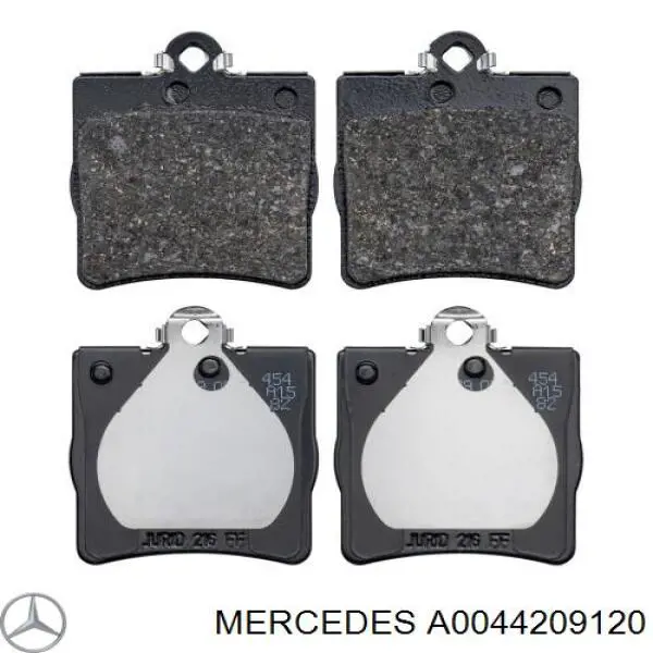 A0044209120 Mercedes колодки гальмові задні, дискові