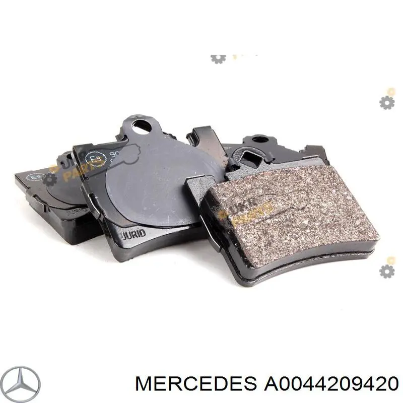 Купити A0044209420 Mercedes Задні колодки