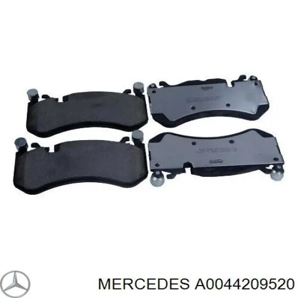 Колодки гальмівні передні, дискові A0044209520 Mercedes