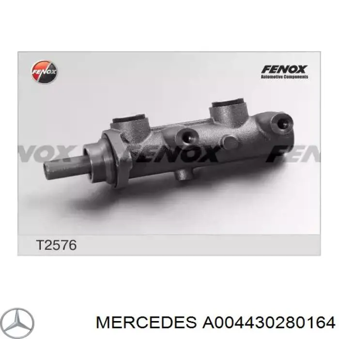 Циліндр головний гальма (Гідротормоз) Mercedes A004430280164 ціна, від 41.35 USD