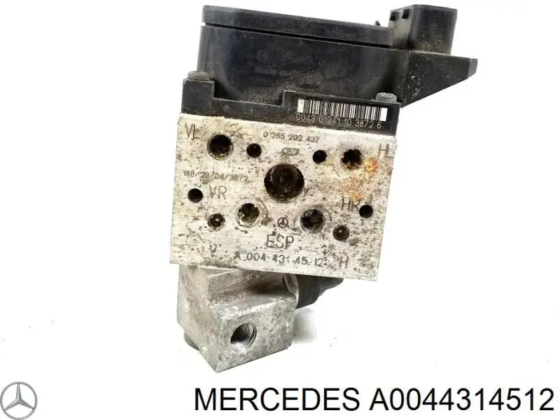 A0044314512 Mercedes блок керування абс (abs)