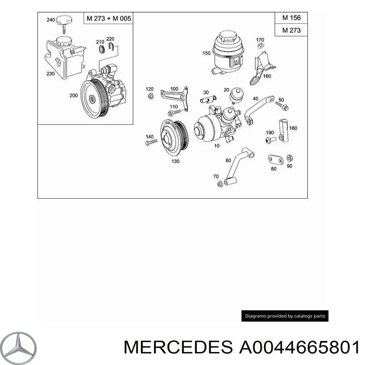 A005466710180 Mercedes насос гідропідсилювача керма (гпк)