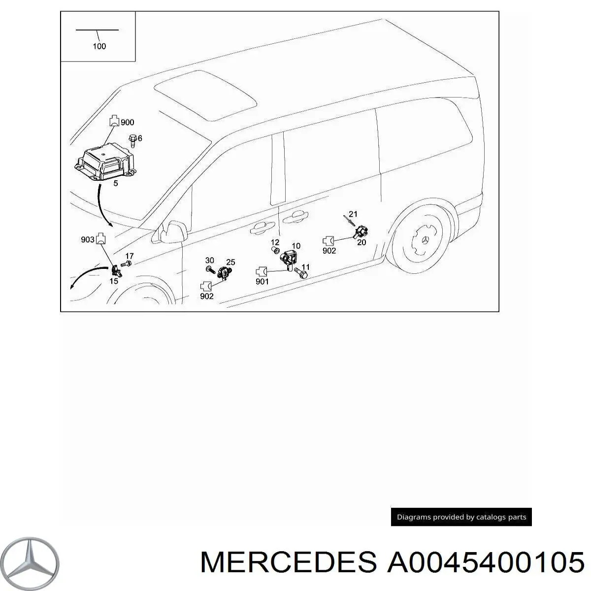 A0045400105 Mercedes 