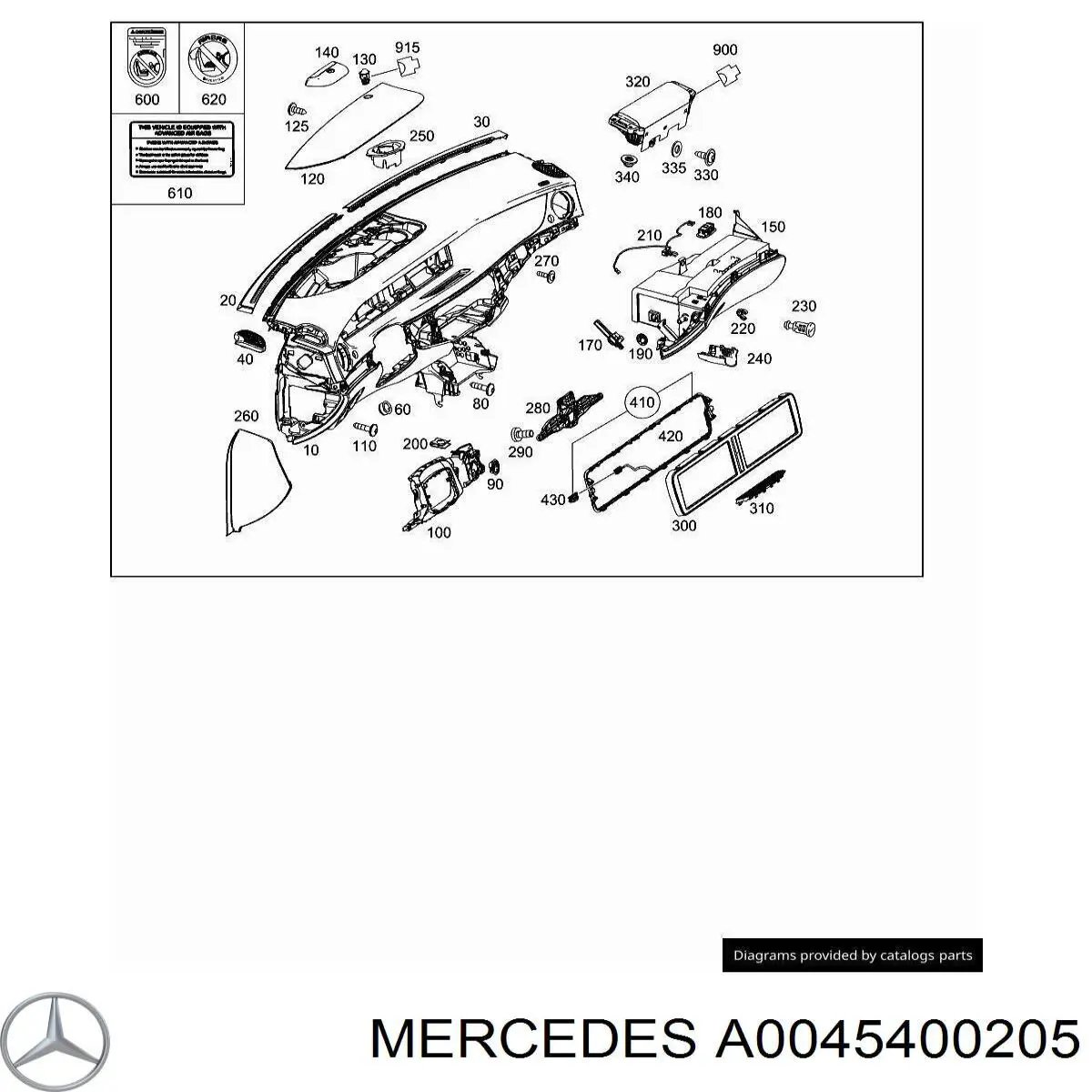 Купити A0045400205 Mercedes 